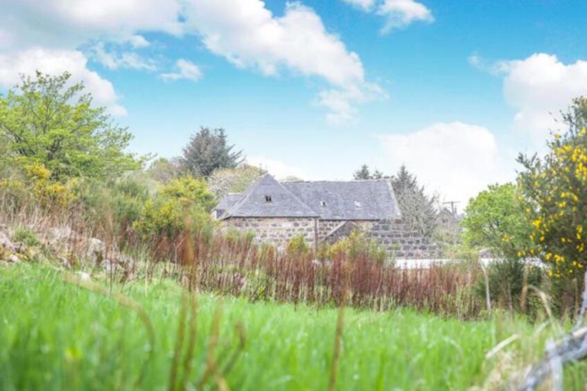 View of the Aberdeenshire watermill that is now up for sale.