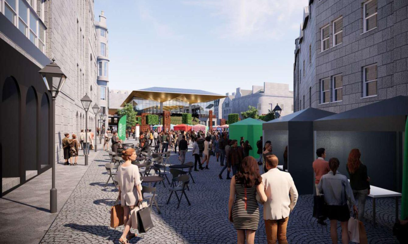 Aberdeen market plans have been backed by city council planners. Image: Halliday Fraser Munro/Aberdeen City Council