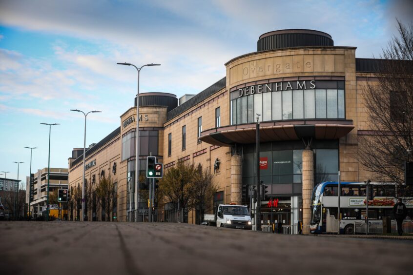 The former Debenhams department store in Dundee