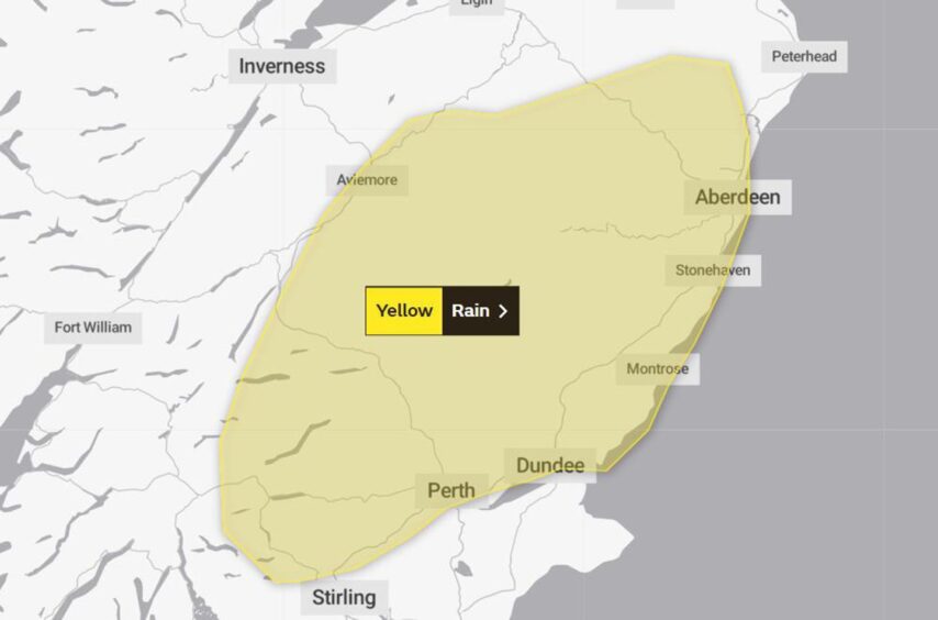 Met Office October weather warning screenshot 