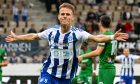 Bojan Radulovic of HJK reacts during the  UEFA Europa Conference League play-offs - against Farul Constanta in Helsinki. Image: Shutterstock