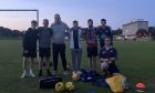 The St Machar Thistle players at a recent training session.  Supplied by St Machar Thistle.