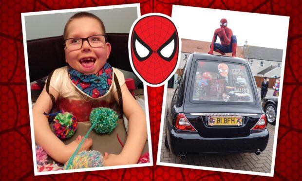Cove's own superhero, brave eight-year-old Morgan Beeby of Orchard Brae School.