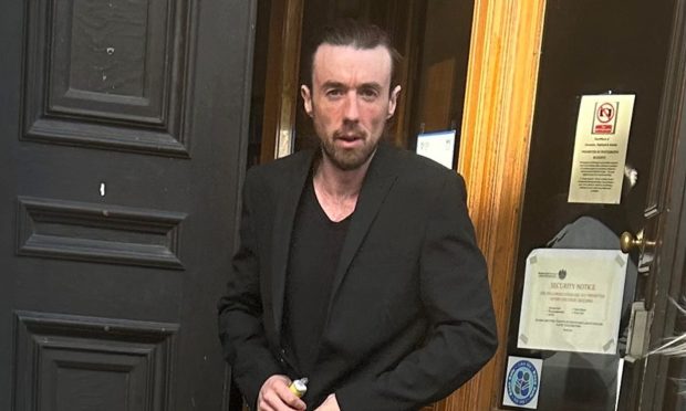 Christopher Wrench leaving Aberdeen Sheriff Court. Image: DC Thomson