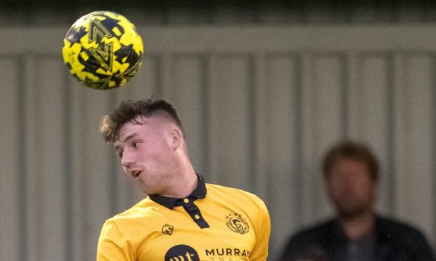Reece McKeown, pictured in action for Huntly, has been loaned to Turriff United