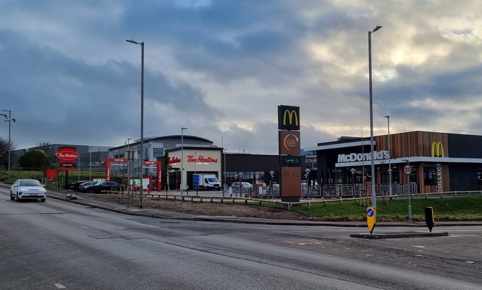 McDonalds and Tim Hortons on Wellington Road.