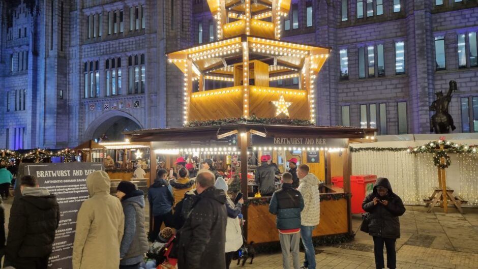 Bratwurst and Bier Aberdeen Christmas market