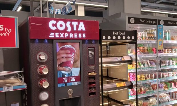 A new Co-op will open tomorrow in Aberdeen's King Street. The shop will include a Costa coffee dispenser. Image: Chris Cromar/DC Thomson