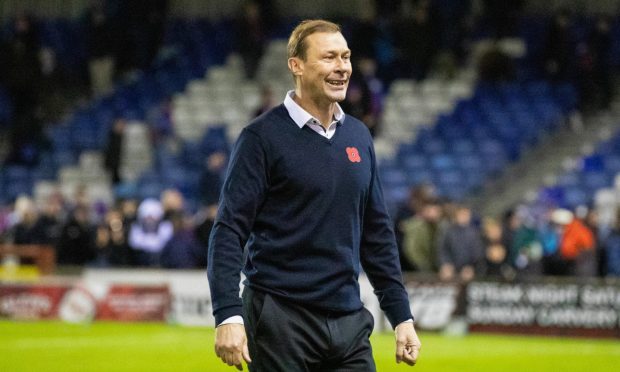 Caley Thistle boss Duncan Ferguson at the side of the pitch