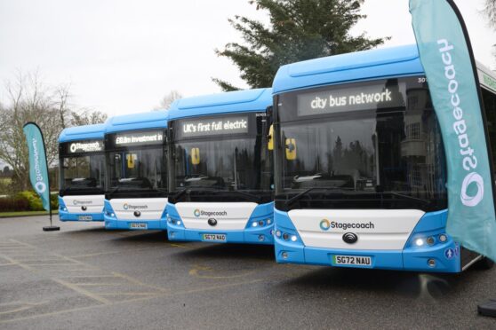 Inverness stagecoach electric free buses