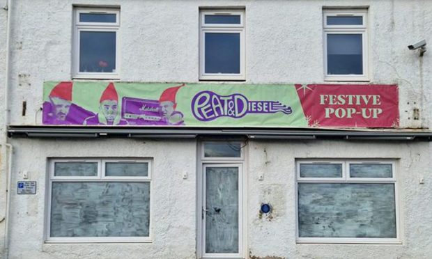 A pop up shop in Ullapool.