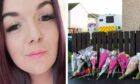 Floral tributes outside the property where Kiesha Donaghy lived. Image: Jasperimage.