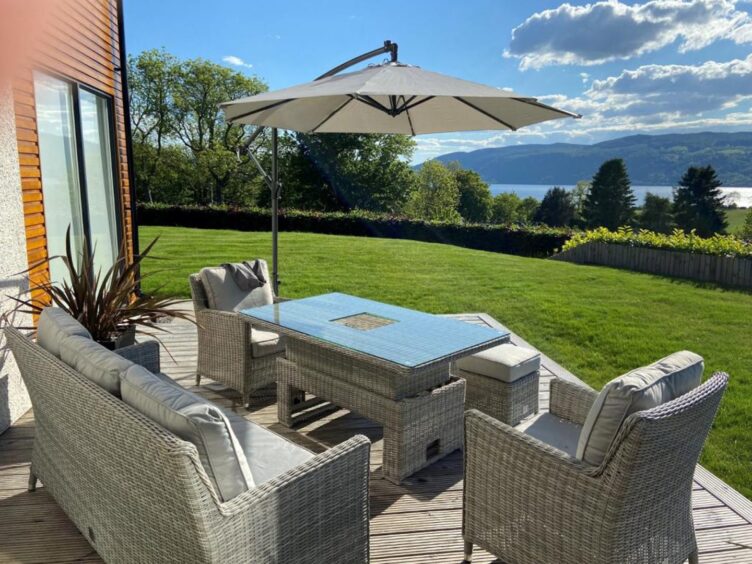 Loch Ness View home patio area