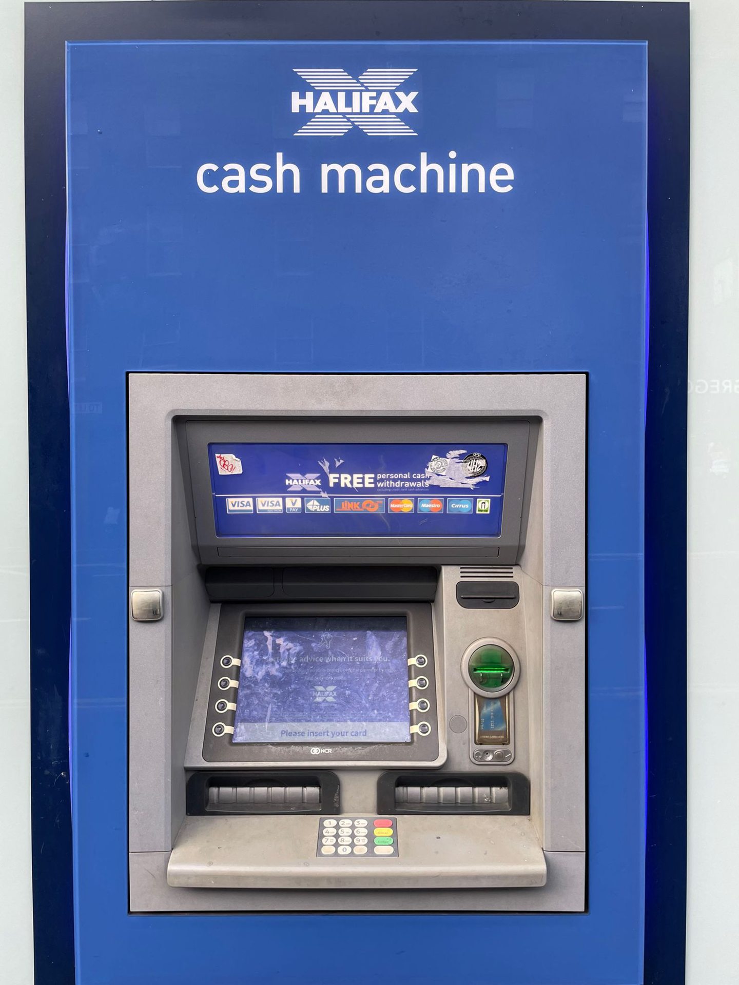 A Halifax cash machine