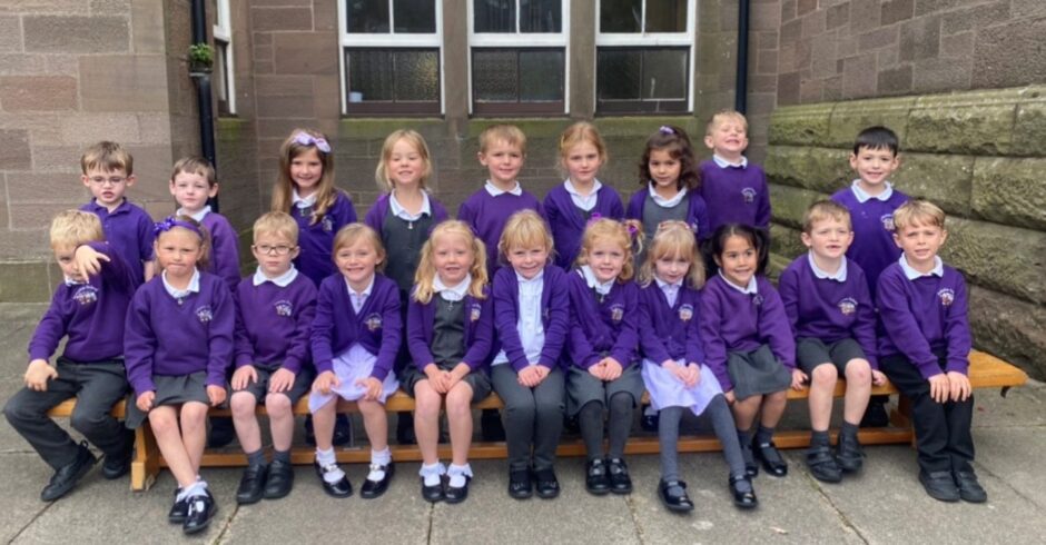 First Class of 2023 at Arduthie Primary School in Aberdeenshire
