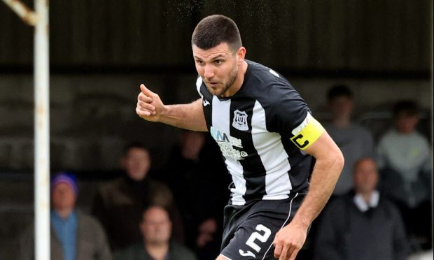 Matthew Cooper in action for Elgin City. Image: Bob Crombie