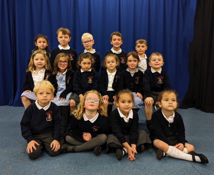 first class of 2023 at Banchory Primary School in Aberdeenshire