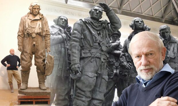 Inverness-born sculptor Philip Jackson's early ideas for his Bomber Command memorial had veterans furious.  Image: DCT/Roddie Reid