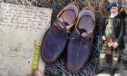 A brief contemporary sketch was all targe maker John Stewart had to go on when he re-created Bonnie Prince Charlie's escape shoes. Image: DCT Design/NLS/John Stewart