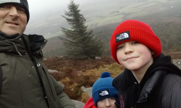 Campbell, Steven and Leo on a hill-walk