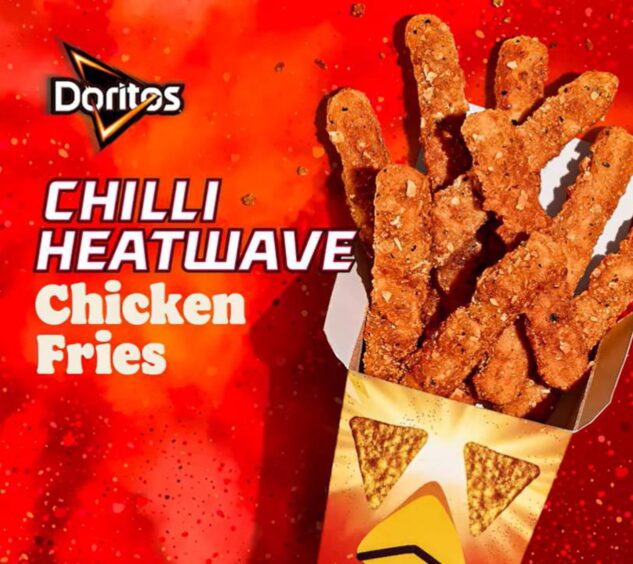Burger King's Doritos Chilli Heatwave chicken fries.