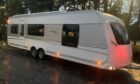 The luxury caravan has been stolen from Inverurie. Picture provided by Police Scotland.