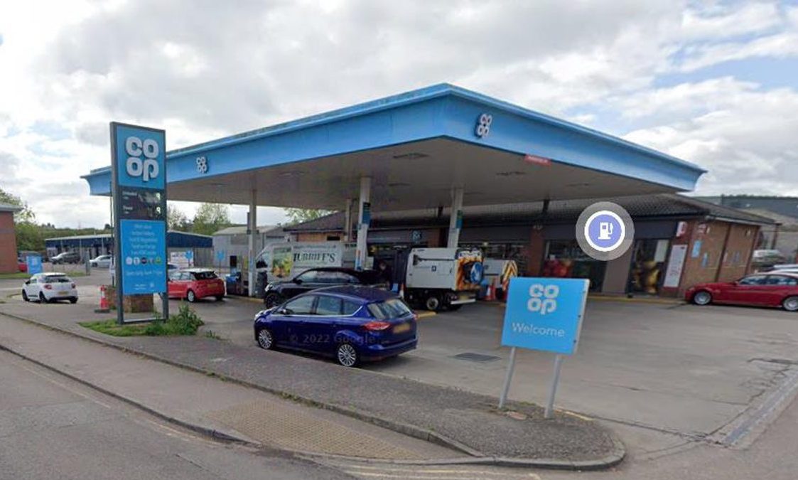 The Kirkton Road petrol station