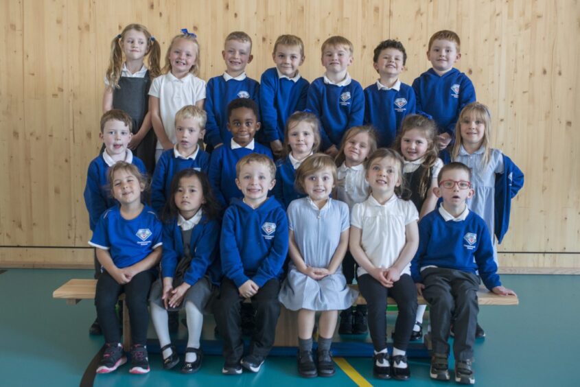 Class P1F at Countesswells Primary School.