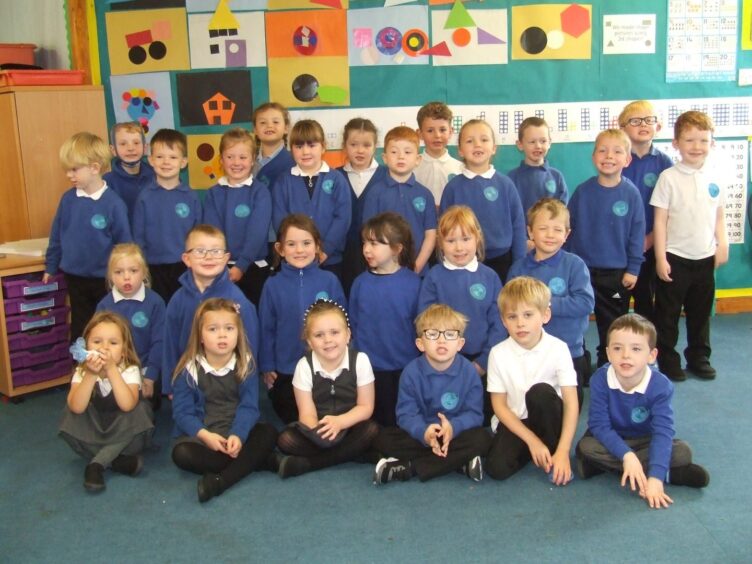 Craighill pupils in rows in their classroom