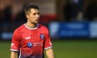 Turriff United striker John Allan is getting ready to face Deveronvale in the Morrison Motors (Turriff) Aberdeenshire Shield.