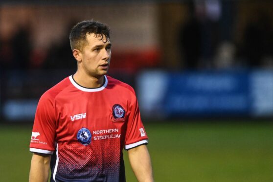 Turriff United striker John Allan is getting ready to face Deveronvale in the Morrison Motors (Turriff) Aberdeenshire Shield.