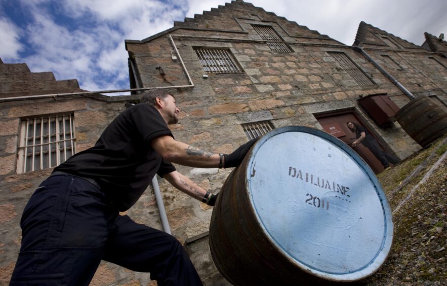 Diageo's Dailuaine distillery on Speyside.