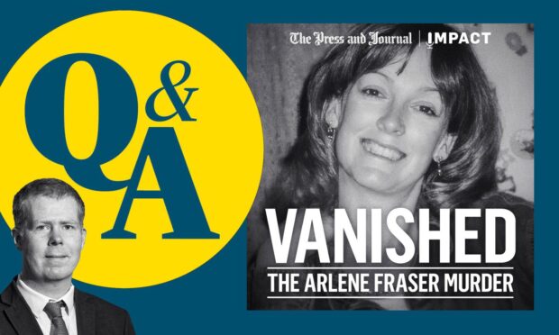 Dale Haslam and artwork for the Arlene Fraser podcast with Q&A logo.