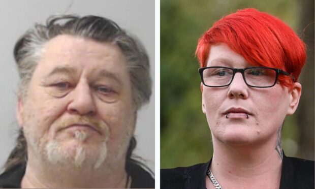 Rape survivor Nikki Houston, right, and her rapist father Duncan Houston, left. Images: DC Thomson/Police Scotland