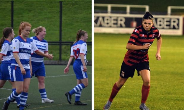 Dyce, left, and Inverurie Locos, right, are in Women's Scottish Cup action this weekend.