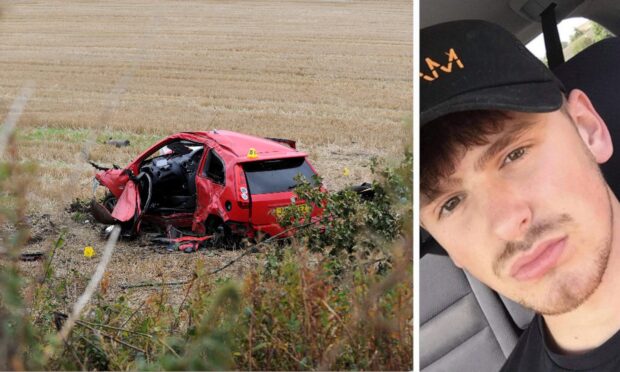 Dylan Irvine, 19, was killed in the A90 crash near St Fergus. Images: DC Thomson/Police Scotland