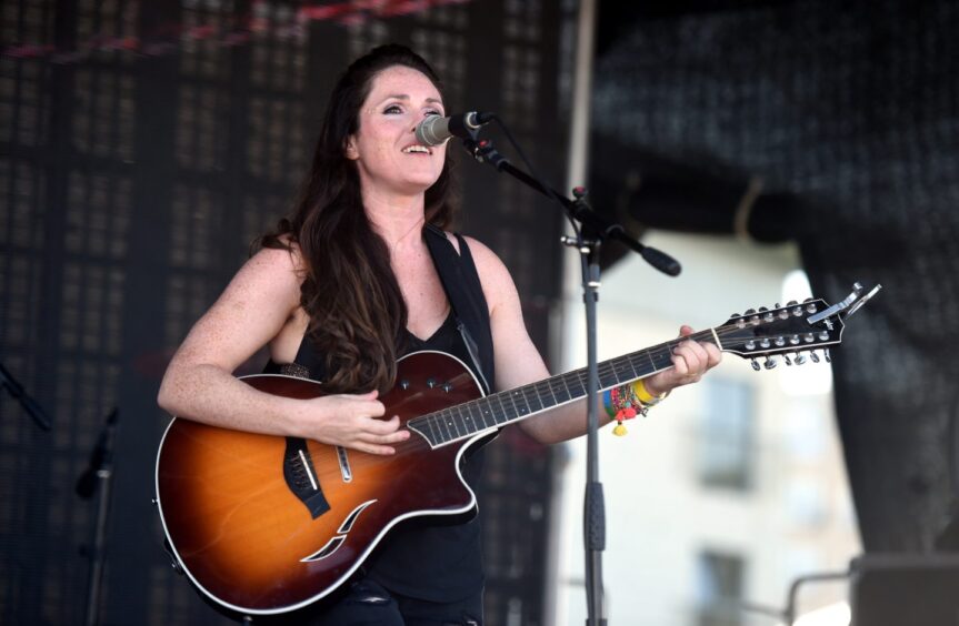 Sandi Thom performing at Grampian Pride