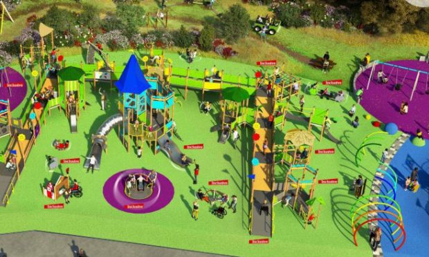 Exciting £1 million plans for the construction of a playpark inclusive to all youngsters have been announced. Supplied by Aberdeen City Council