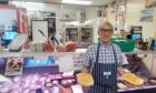 John Dossett, whose butcher's shop lifted its second best pie in North of Scotland title,  faced a challenging time after losing his wife Gillian. Supplied by Dossett Butcher