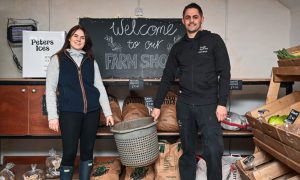 Owners Kristina Bruce and Gary Summers in the farm shop. Pictures by Jason Hedges.