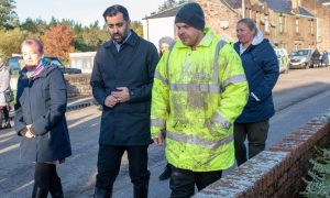 Humza Yousaf visited Brechin. Image: Kim Cessford/DC Thomson.