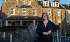 Lorna Younge (owner) photographed outside the recently revamped Udny Arms Hotel in Newburgh.