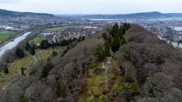 The top of Tomnahurich Hill offers a spectacular view over the city. Image Kenny Elrick/DC Thomson.