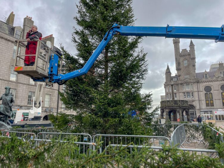 Aberdeen Castlegate Christmas Tree