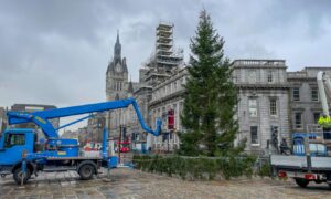 Aberdeen Castlegate Christmas Tree