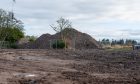 The Lairhillock Inn in Netherley has been reduced to rubble, with plans for housing on the site of the historic hotel. Image: Kenny Elrick/DC Thomson