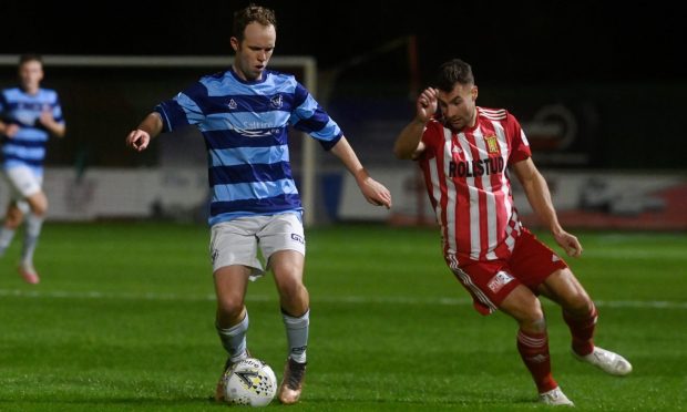 Michael Philipson, left, is looking forward to Banks o' Dee's first involvement in the SPFL Trust Trophy.