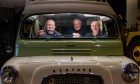 Ian, Jimmy and Richard Stuart in the Bedford Dormobile