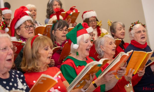 The Ythan Singers in rehearsal for their Christmas carol concerts. Image: Kath Flannery/DC Thomson.