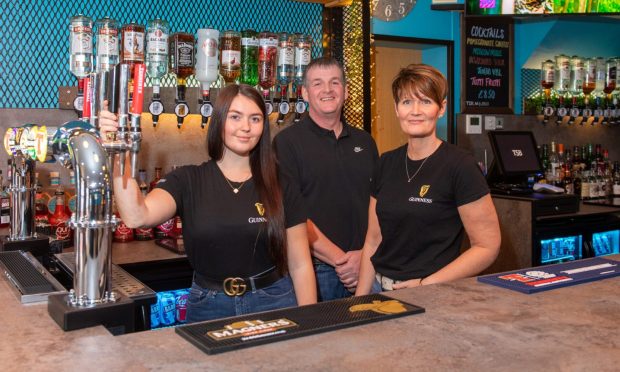 From left, Cally Hosie, Mark Milne and Christine Hosie. All images: Kami Thomson/DC Thomson